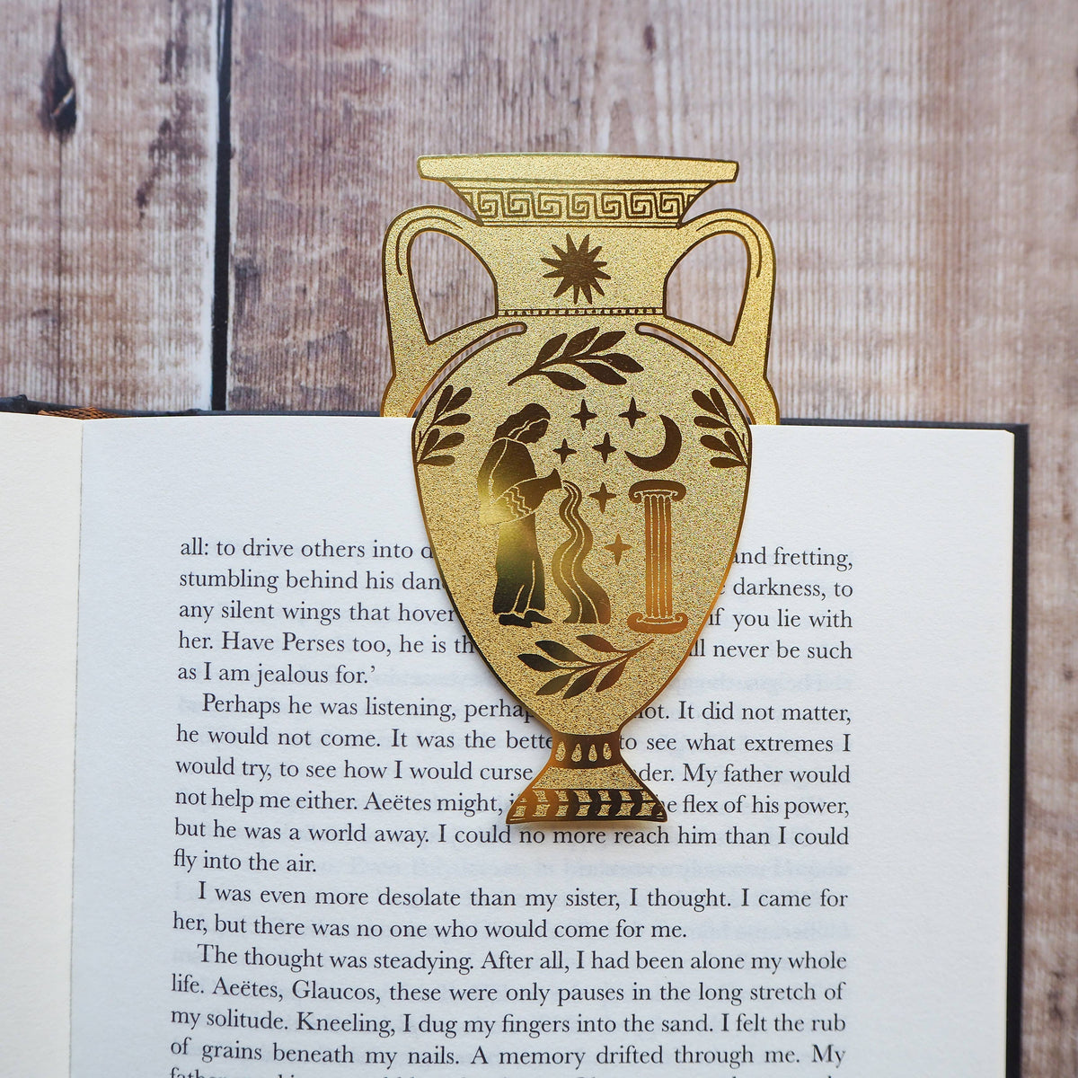 Literary Emporium Greek Vase Brass Bookmark