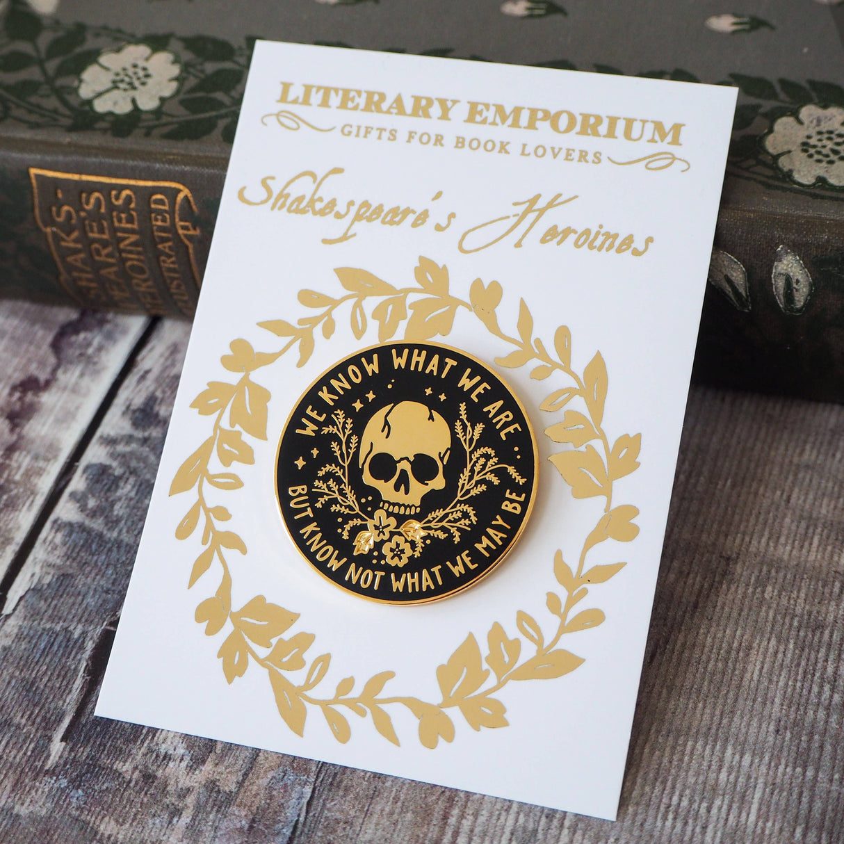 Literary Emporium Ophelia Enamel Pin Badge - Shakespeare's Heroines Collection