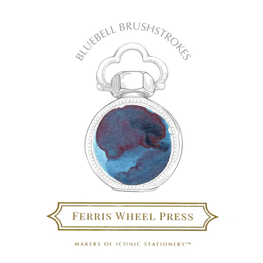 Ferris Wheel Press 38ml Ink - Bluebell Brushstrokes