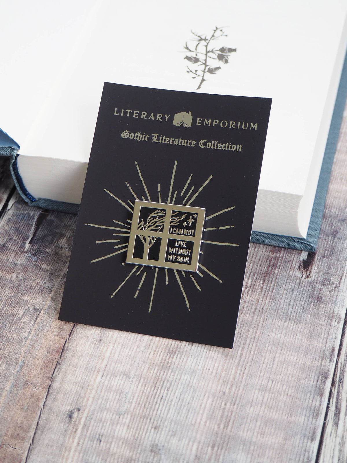 Literary Emporium Wuthering Heights Bronte Pin Badge - Gothic Collection