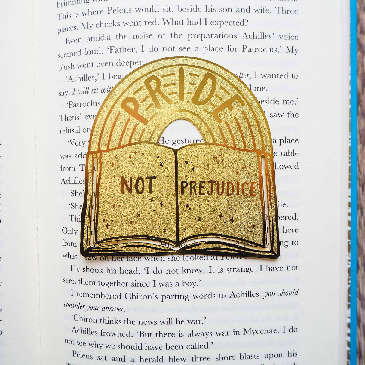 Literary Emporium Pride Not Prejudice Brass Bookmark