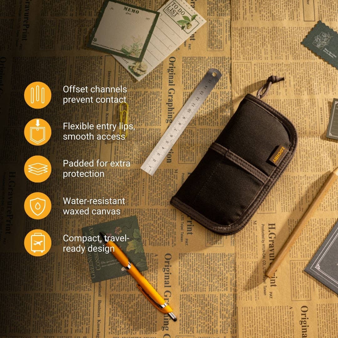 LOCHBY Quattro V2 Canvas 4 Pen Case