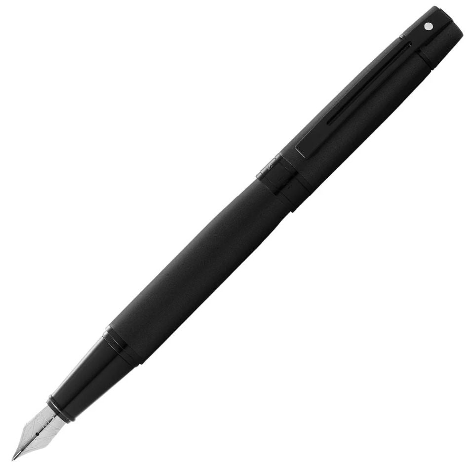Sheaffer 300 Fountain Pen - Matte Black with Black Trim