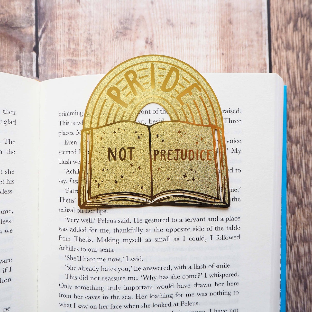 Literary Emporium Pride Not Prejudice Brass Bookmark