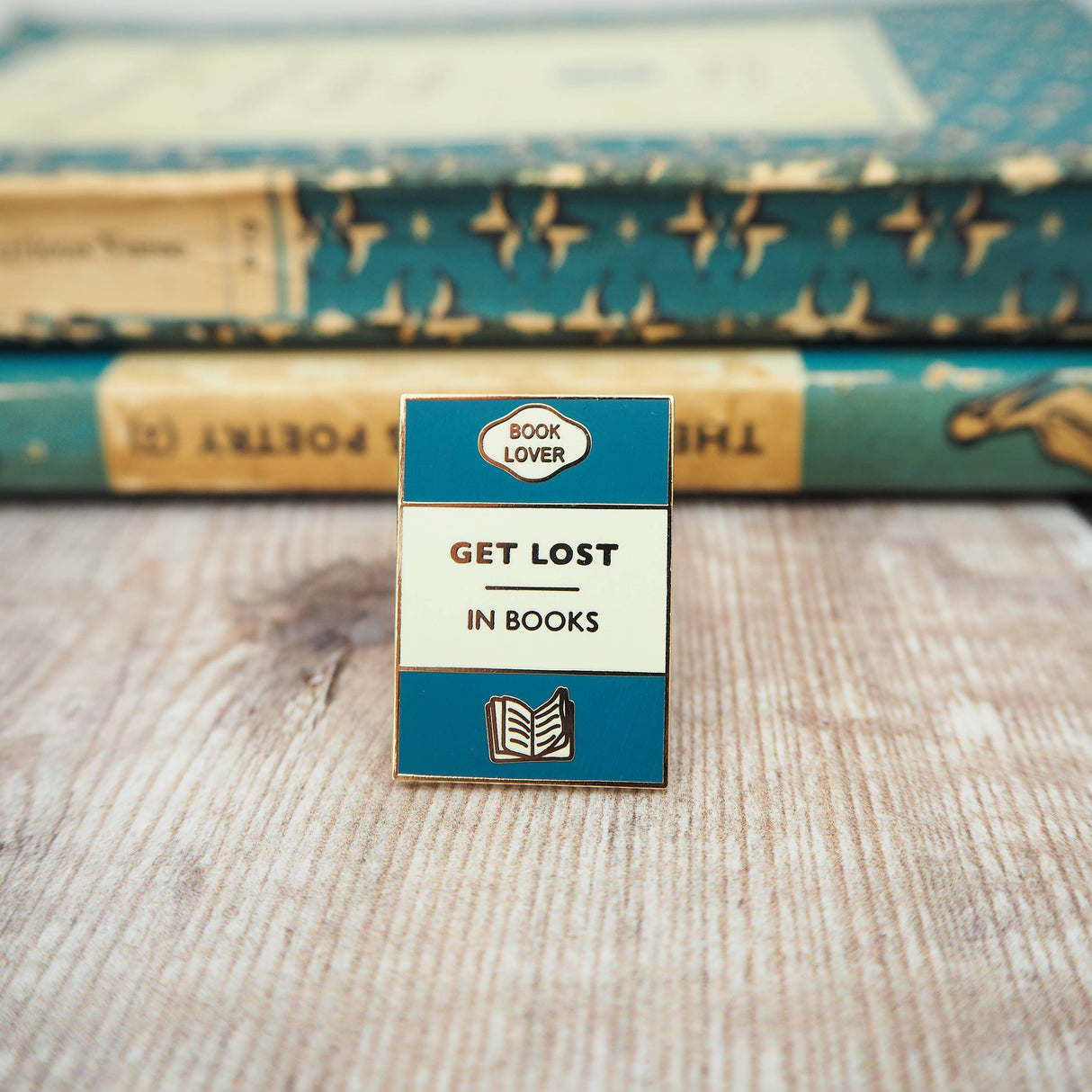 Literary Emporium 'Get Lost In Books' Book Lover Enamel Pin Badge
