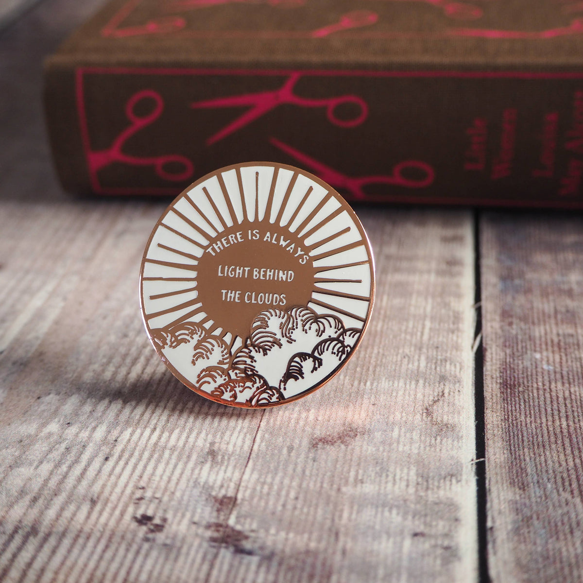 Literary Emporium Little Women Light Behind The Clouds Enamel Pin Badge