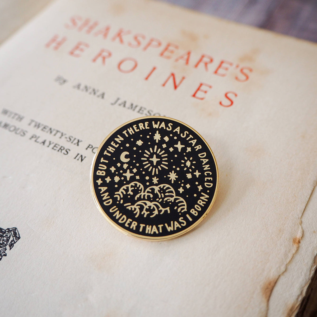 Literary Emporium Beatrice Much Ado About Nothing Enamel Pin Badge Shakespeare