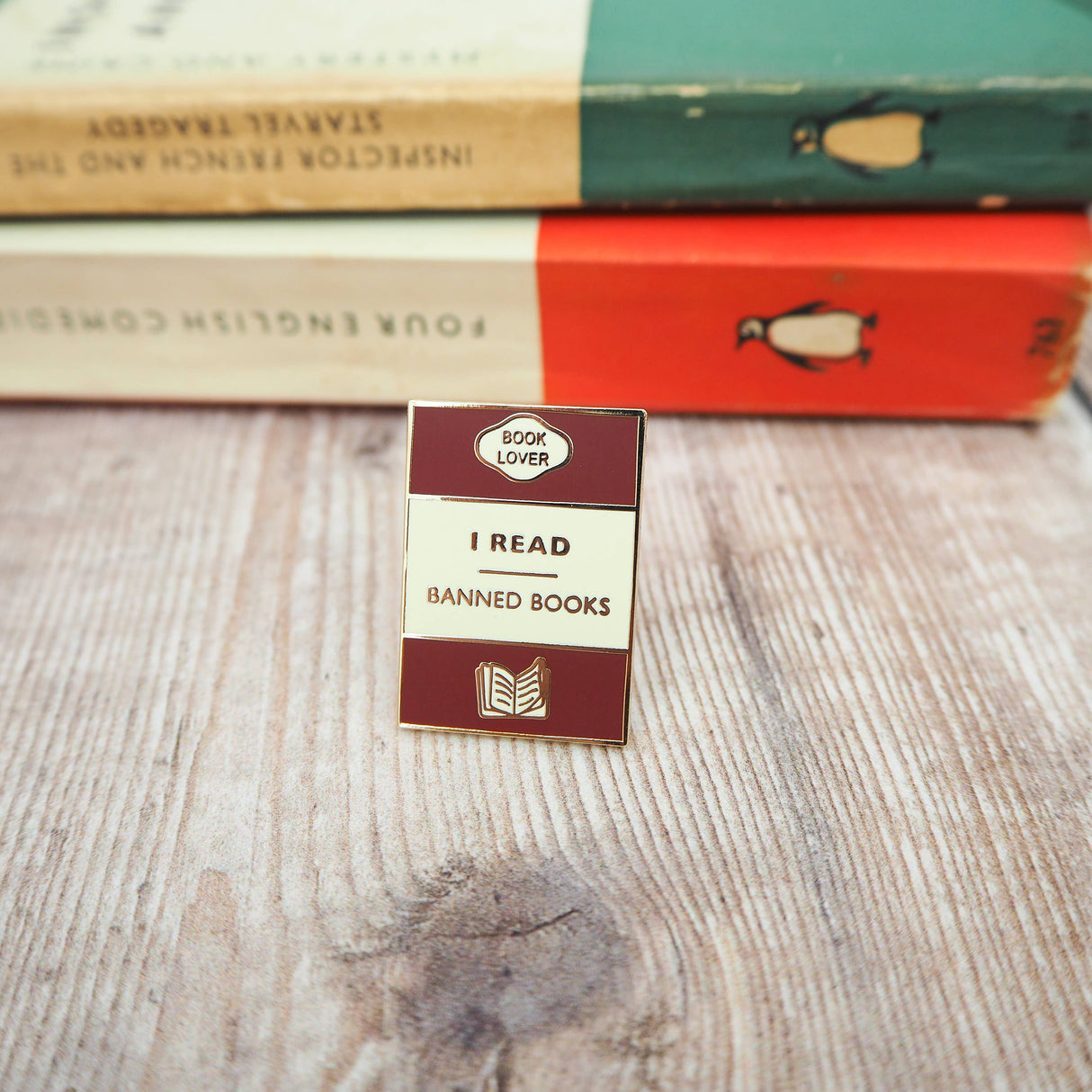 Literary Emporium 'I Read Banned Books' Book Lover Enamel Pin Badge