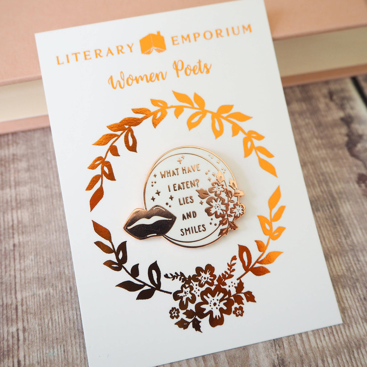 Literary Emporium Sylvia Literary Emporium Plath Enamel Pin Badge - Women Poets Collection
