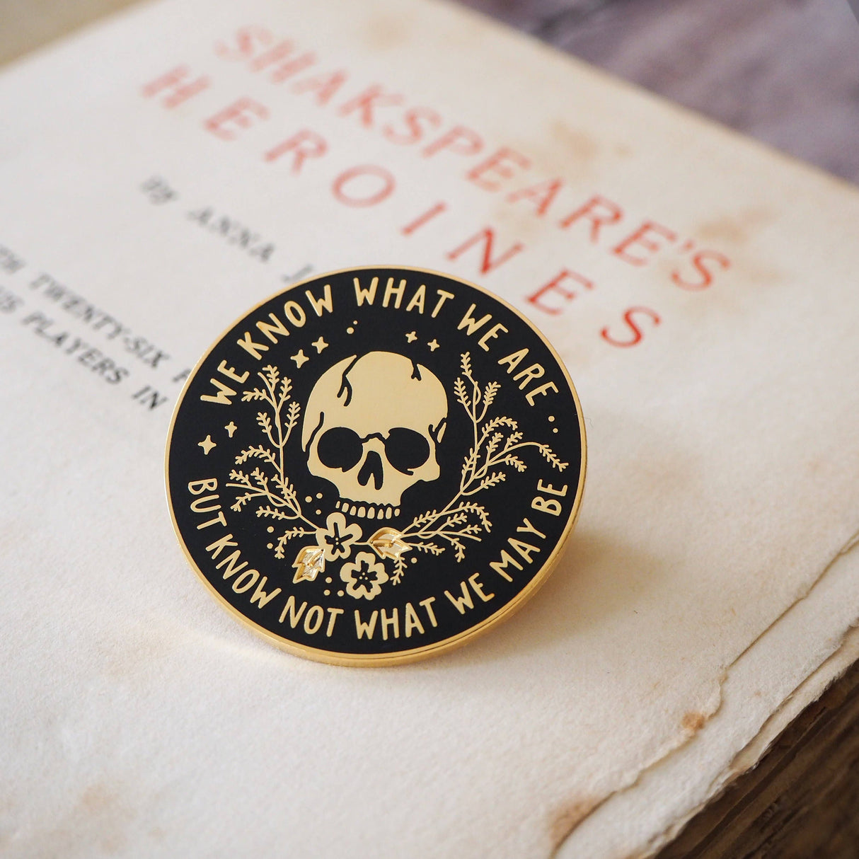 Literary Emporium Ophelia Enamel Pin Badge - Shakespeare's Heroines Collection
