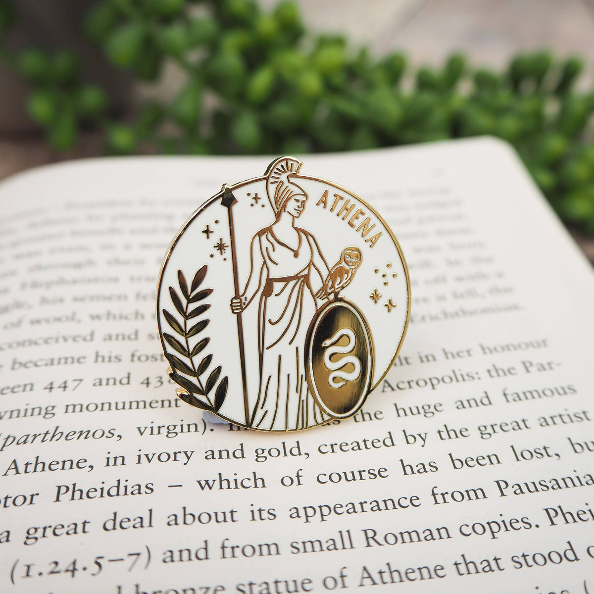 Literary Emporium Athena Enamel Pin Badge - Greek Mythology Collection