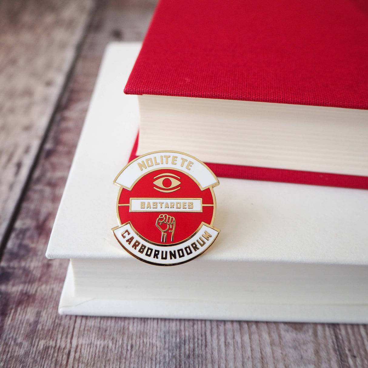 Literary Emporium Nolite Te Bastardes Handmaid's Tale Pin Badge - Dystopian