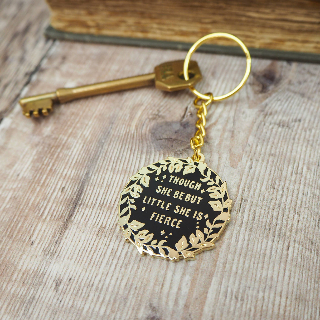 Literary Emporium - Little But Fierce Keyring - Shakespeare Keychain