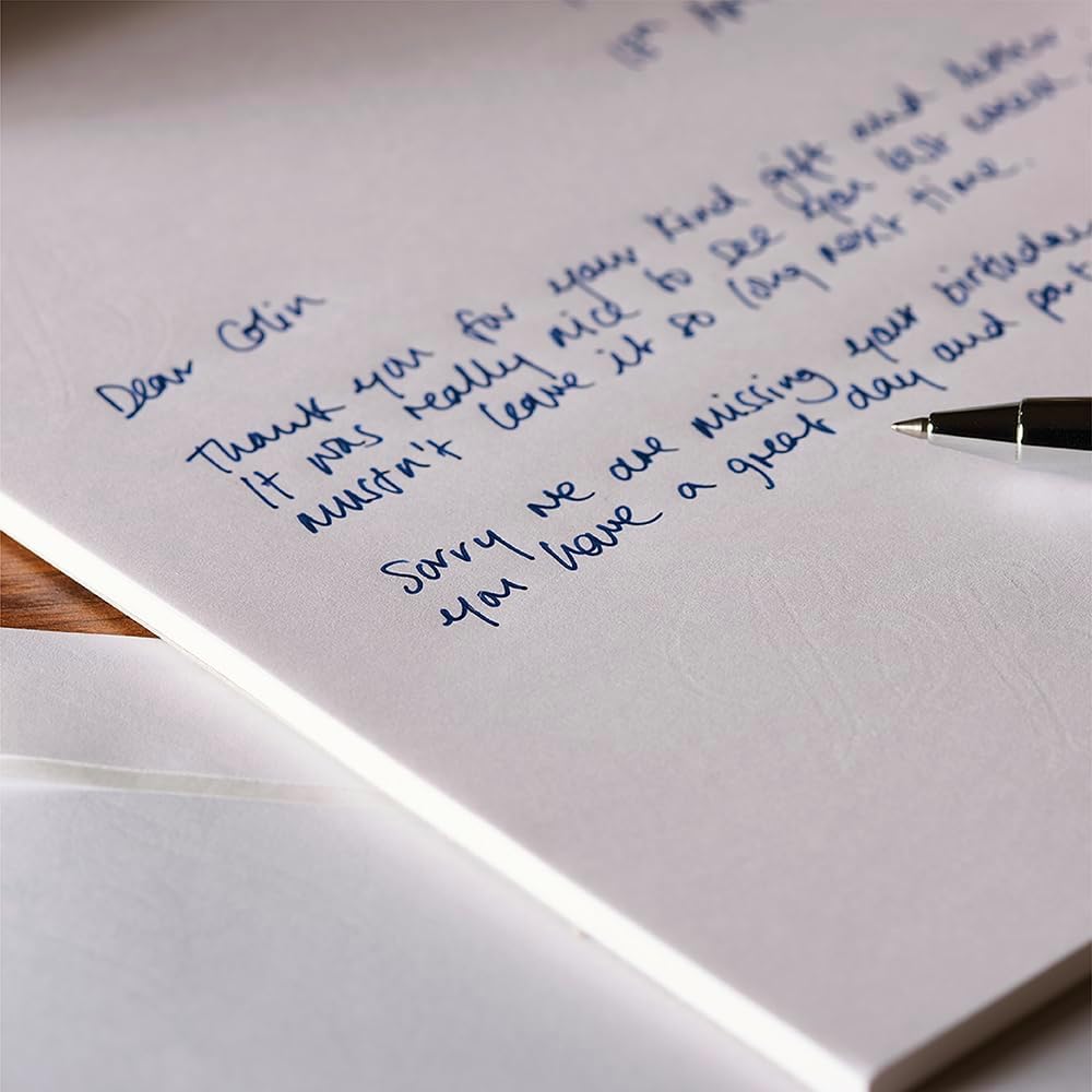 Basildon Bond Writing Paper Post Quarto - White (Medium - 229mm x 178mm)