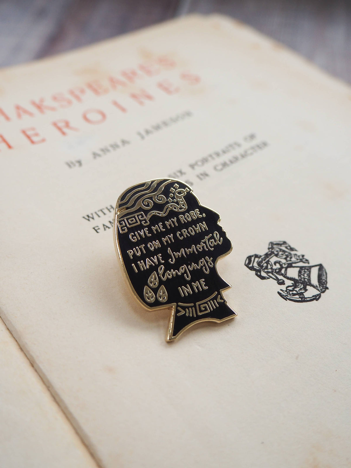 Literary Emporium Cleopatra Enamel Pin Badge Shakespeare's Heroines Collection