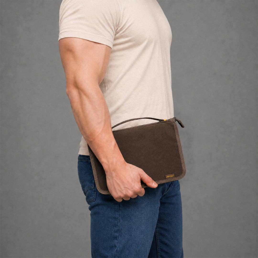 LOCHBY Canvas Field Zip Folio A5