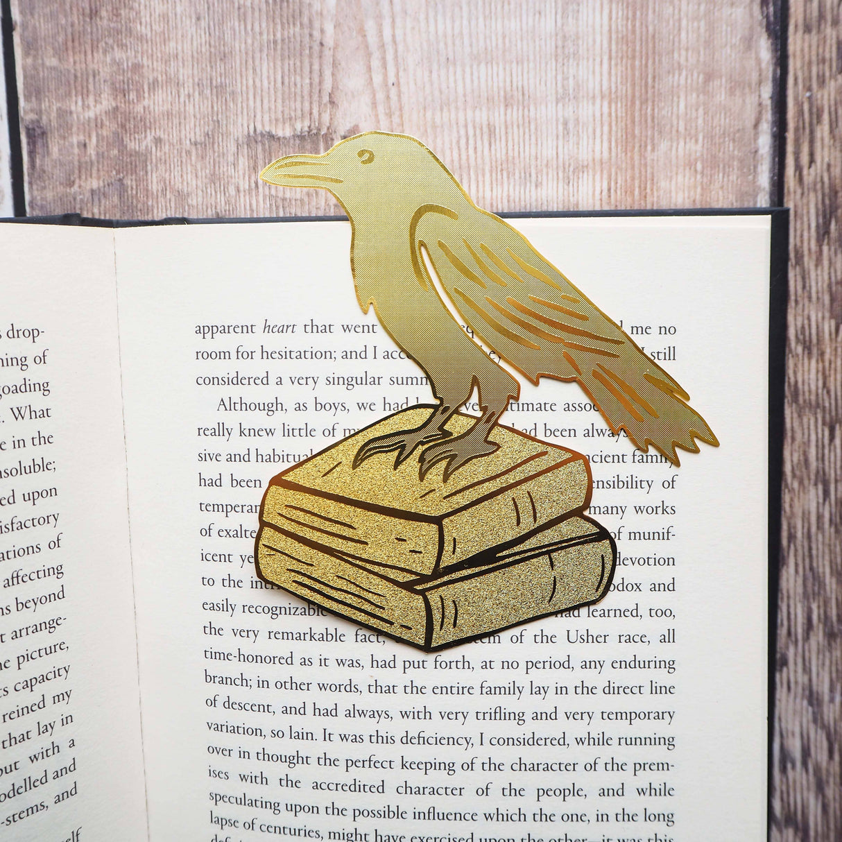 Literary Emporium Raven Brass Bookmark
