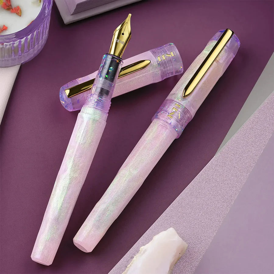 Benu Talisman Fountain Pen - Pink Opal