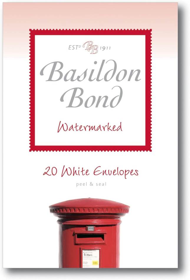 Basildon Bond Envelopes Post Quarto - White (Medium - 89mm x 187mm)