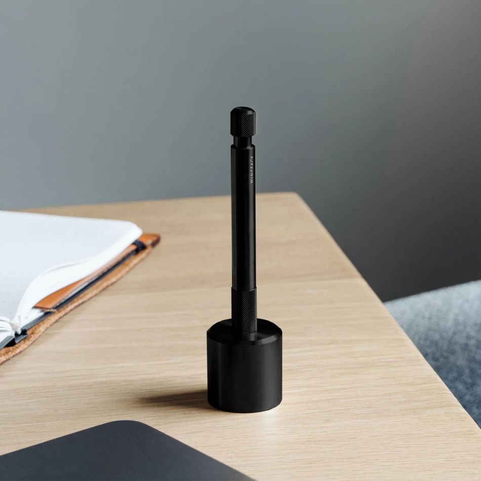 Wingback Pen Holder - Black Steel