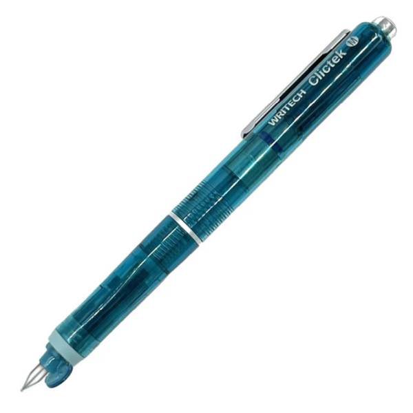 Writech Clictek Retractable Nib Fountain Pen - Green Transparent