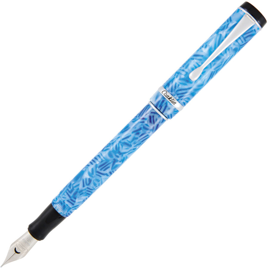 Conklin Duragraph Fountain Pen - Ice Blue