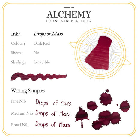 Endless Alchemy Fountain Pen Ink - Drops of Mars