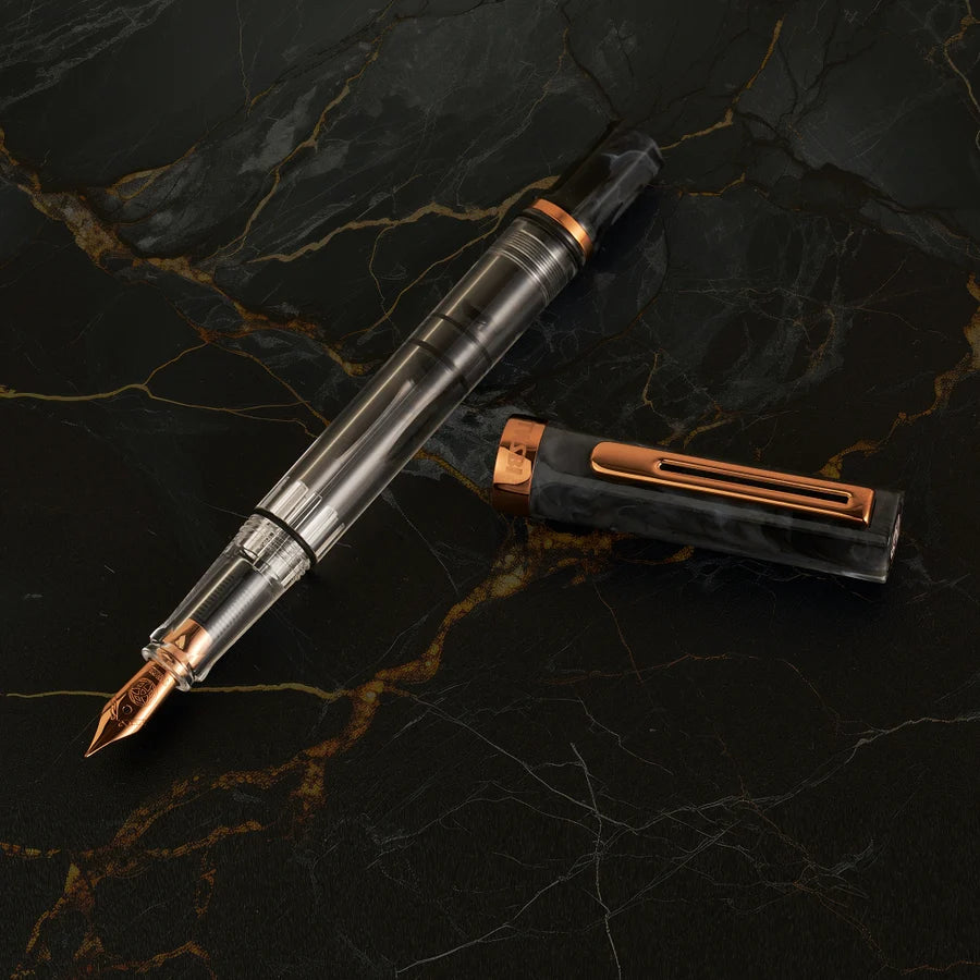 TWSBI Eco Fountain Pen - Black Marble & Bronze