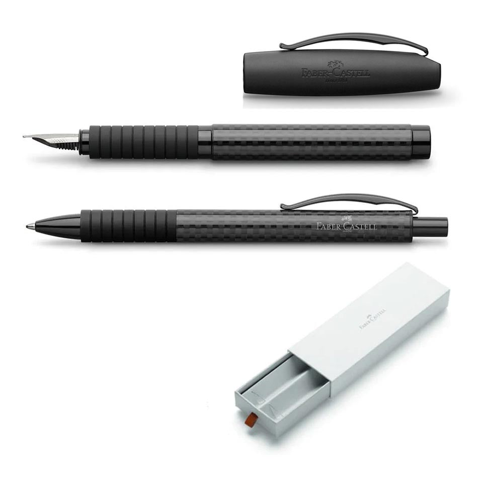 Faber-Castell Essentio Fountain Pen & Ball Pen Set - Carbon