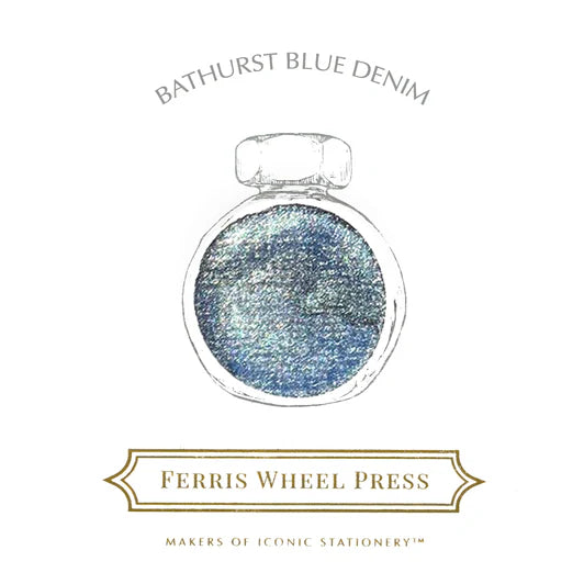 Ferris Wheel Press 38ml Ink - Bathurst Blue Denim