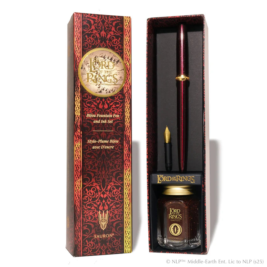 Ferris Wheel Press x Lord of the Rings Bijou Fountain Pen and 28ml Ink Set - Sauron