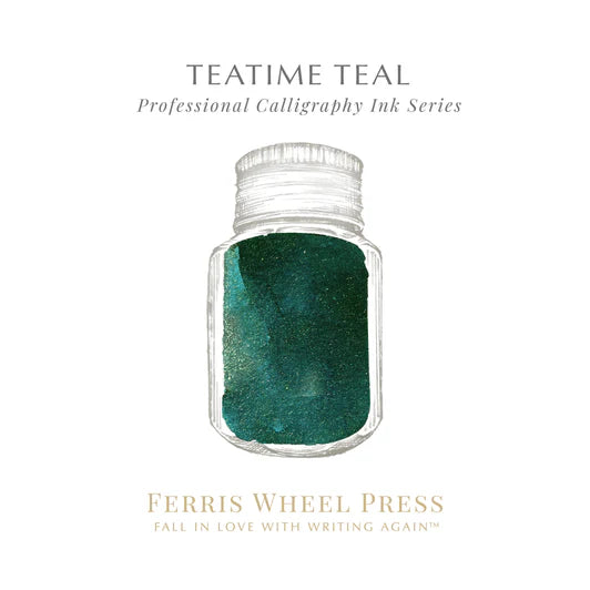 Ferris Wheel Press Calligraphy 28ml Ink - Teatime Teal