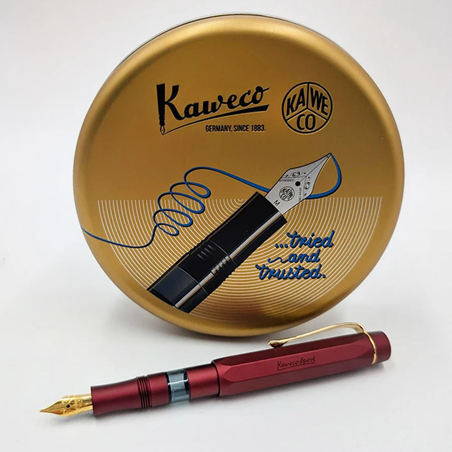Kaweco Sport AL Piston Filler Fountain Pen - Bordeaux