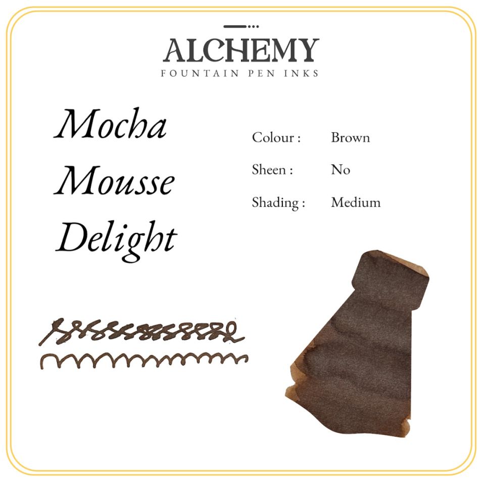 Endless Alchemy Fountain Pen Ink - Mocha Mousse Delight