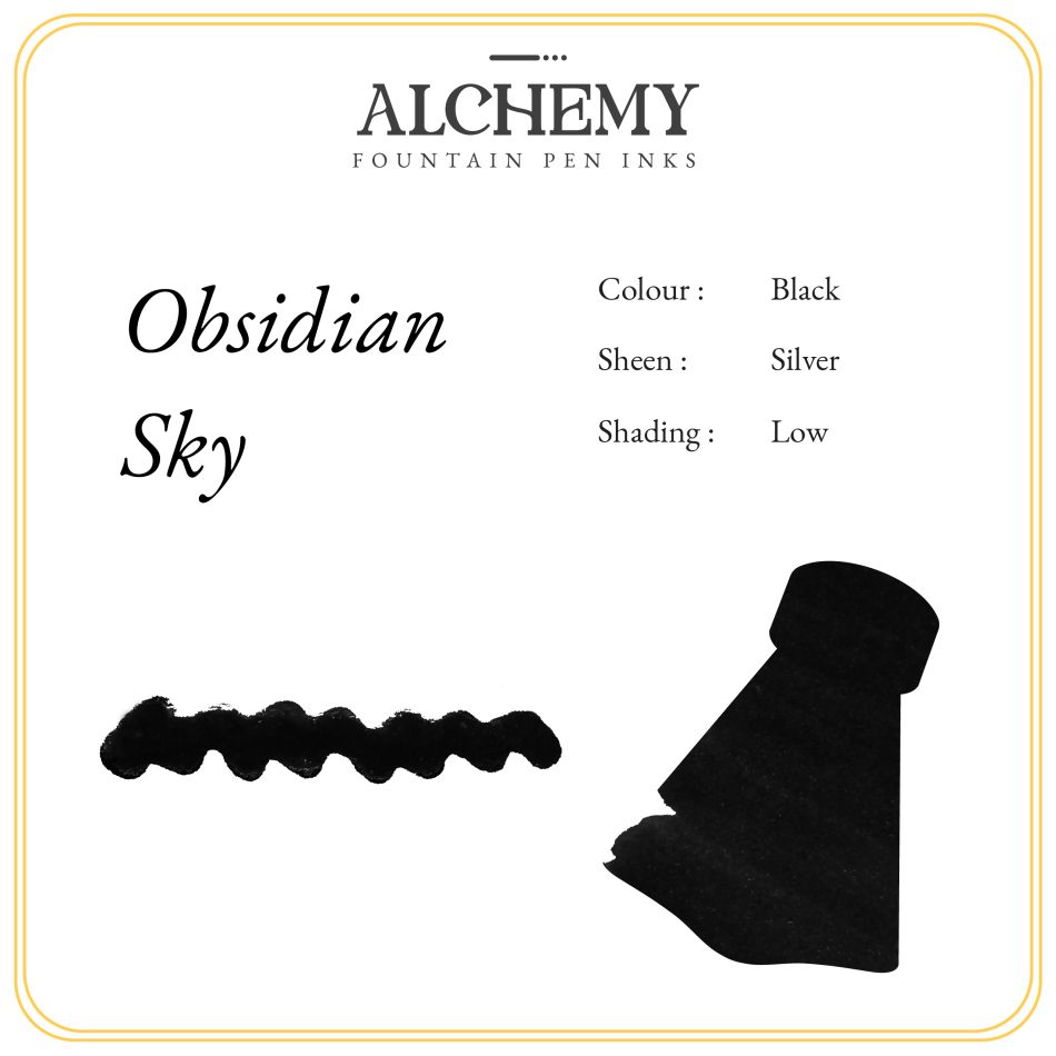 Endless Alchemy Fountain Pen Ink - Obsidian Sky