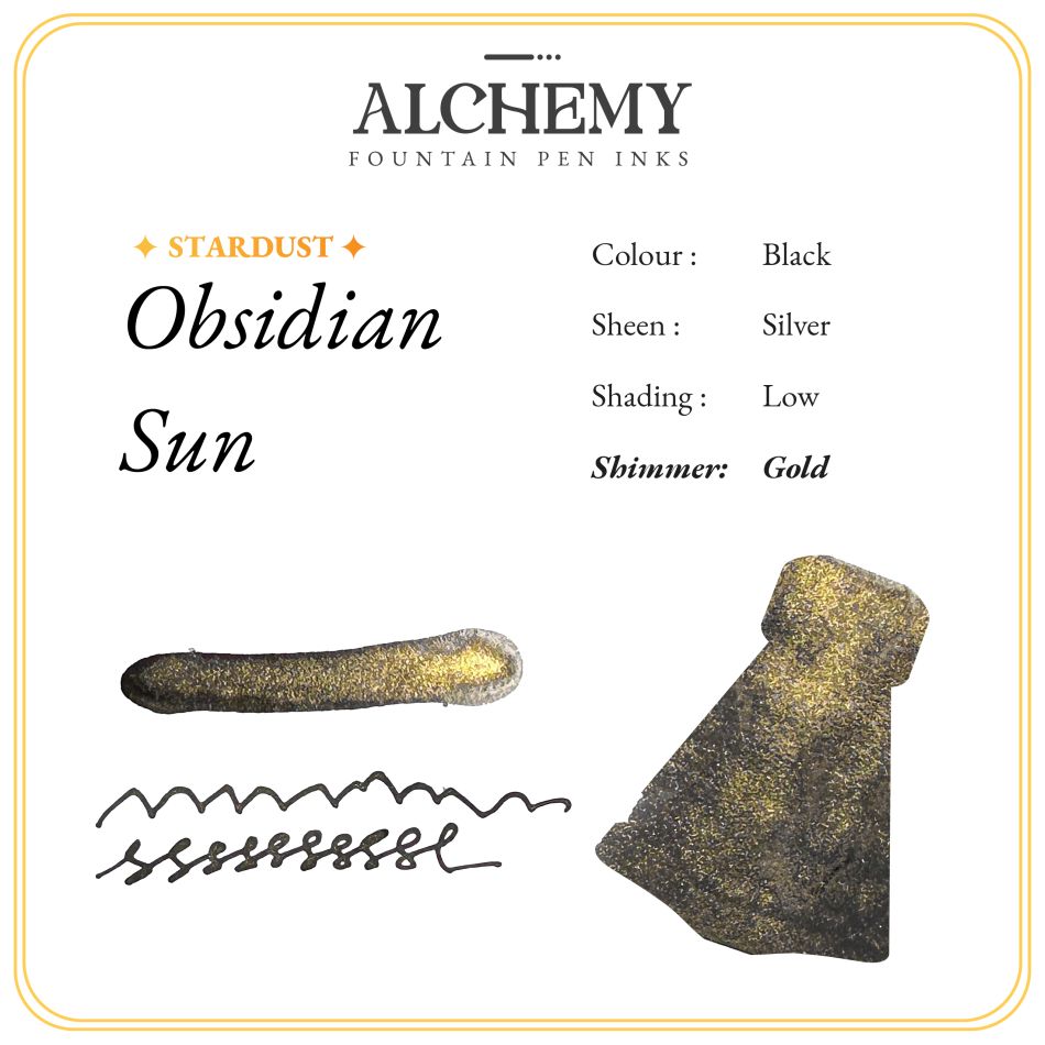 Endless Alchemy Fountain Pen Ink - Obsidian Sun