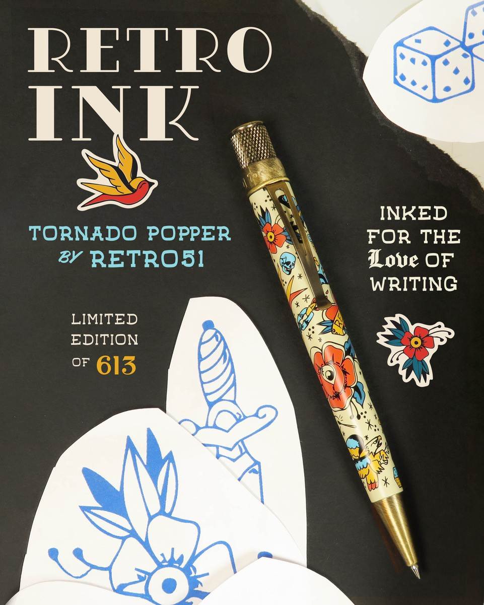 Retro 51 Tornado Popper Rollerball Pen - Retro Ink