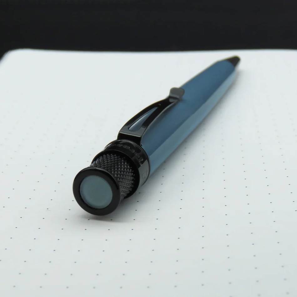 Retro 51 Tornado Deluxe Rollerball Pen - Slate Blue Stealth