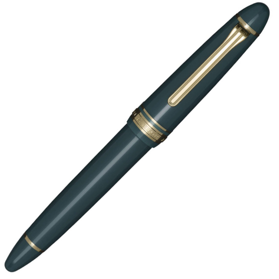 Sailor 1911 Casual L Basis Gold Trim Fountain Pen - Muted Green