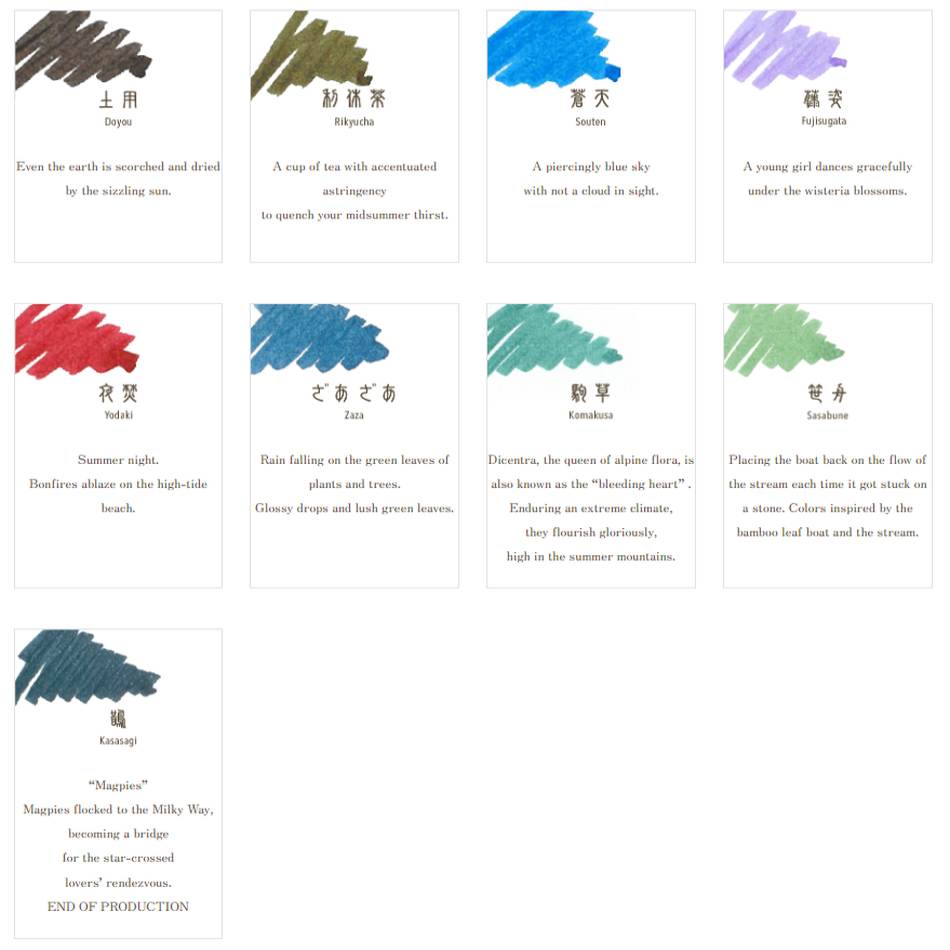 Sailor Manyo Dual Shading Bottled Ink - Fuji