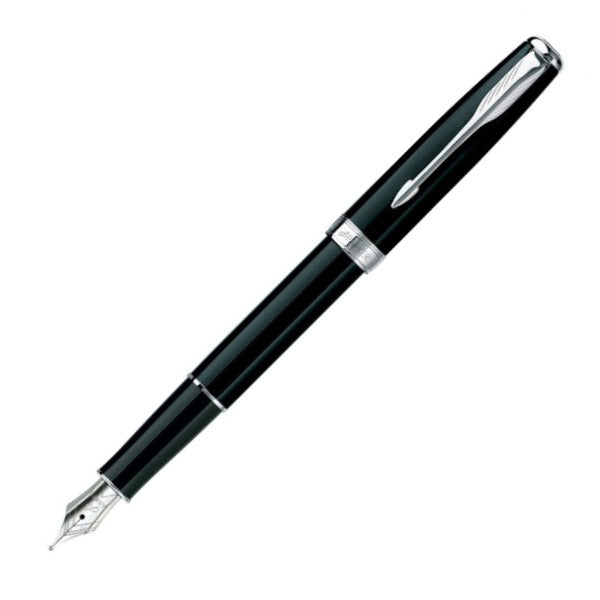 Parker Sonnet Fountain Pen - Laque Black & Chrome Trim
