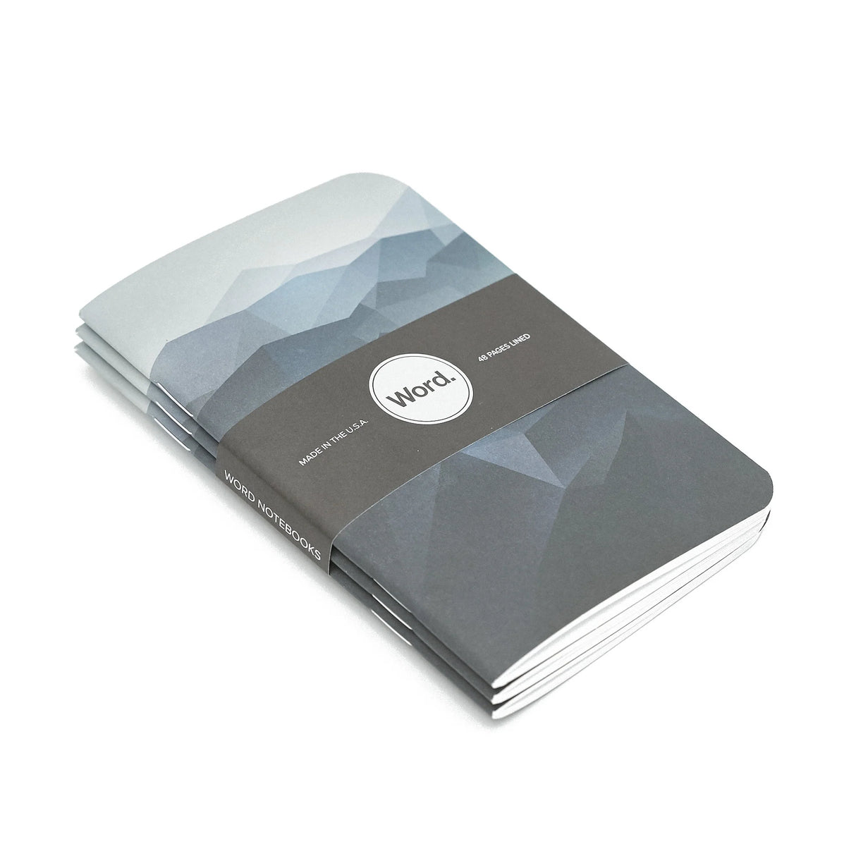 Word. Blue Mountain 3 Pack Notebooks