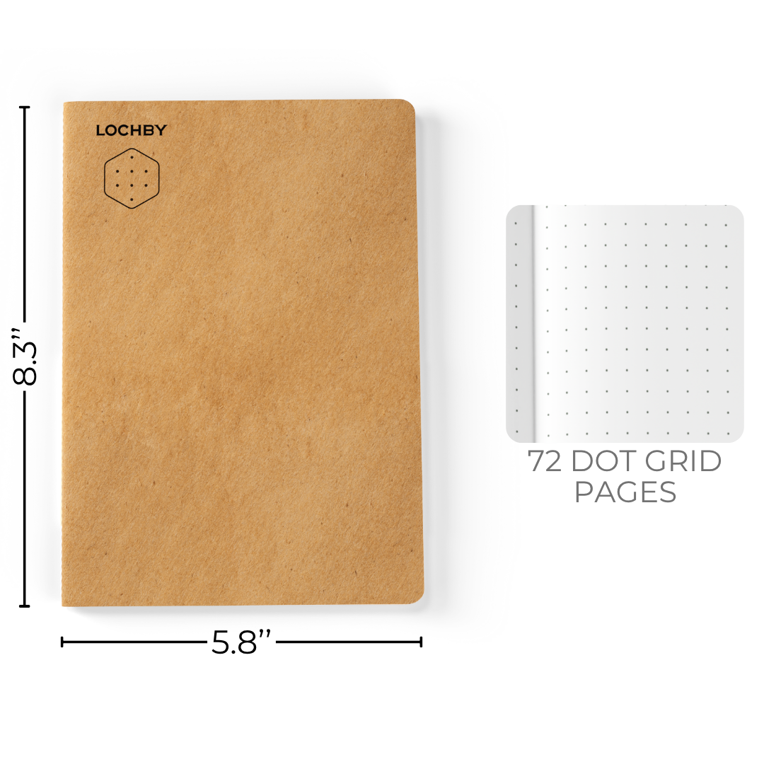 LOCHBY Tomoe River A5 Notebook - Dot Grid