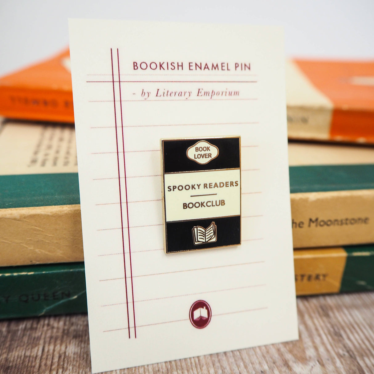 Literary Emporium 'Spooky Readers Bookclub' Book Lover Enamel Pin Badge