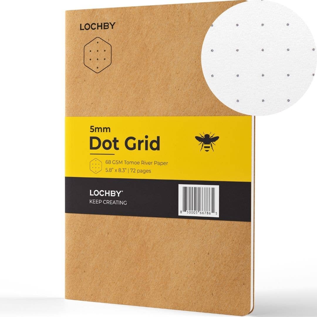 LOCHBY Tomoe River A5 Notebook - Dot Grid