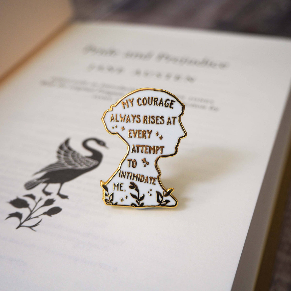 Literary Emporium Pride & Prejudice Jane Austen Book Lover Enamel Pin Badge