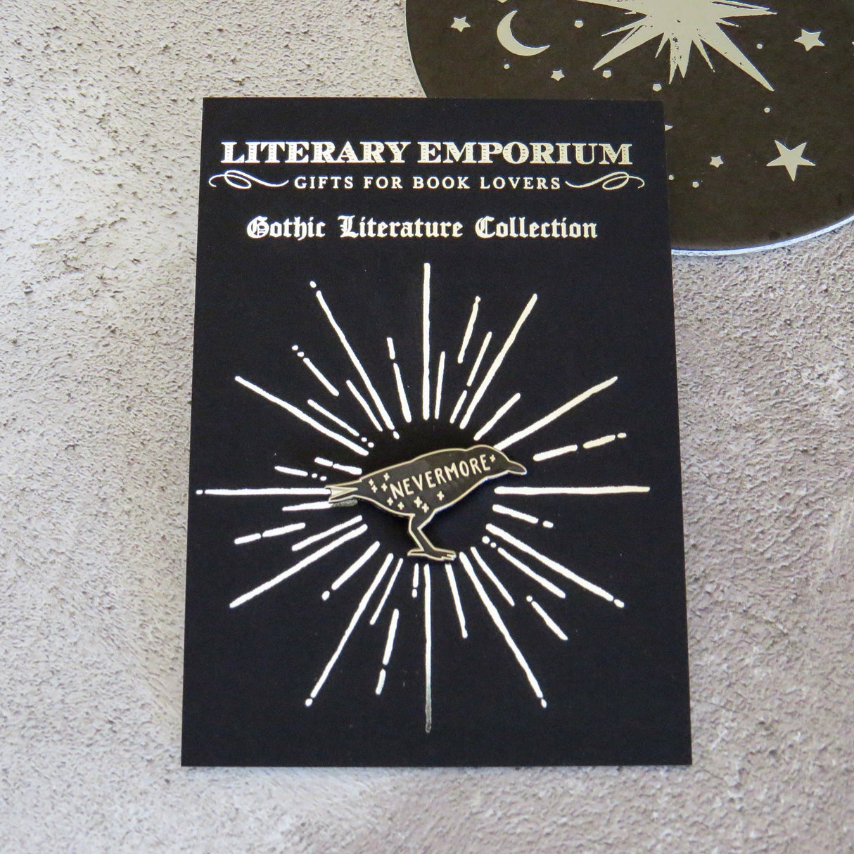 Literary Emporium The Raven Edgar Allan Poe Enamel Pin Badge Gothic Collection