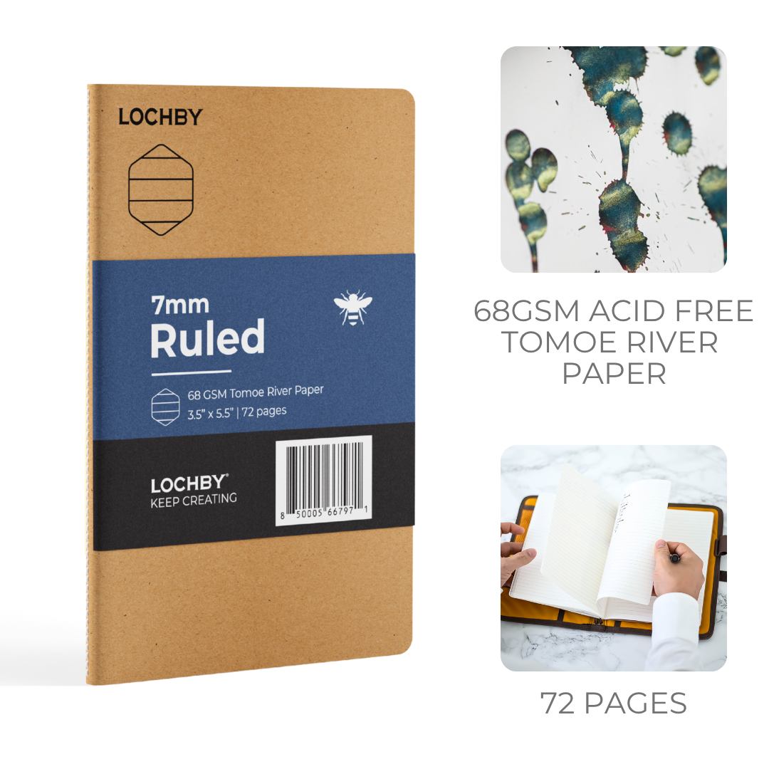 LOCHBY Tomoe River Pocket Notebook - Ruled