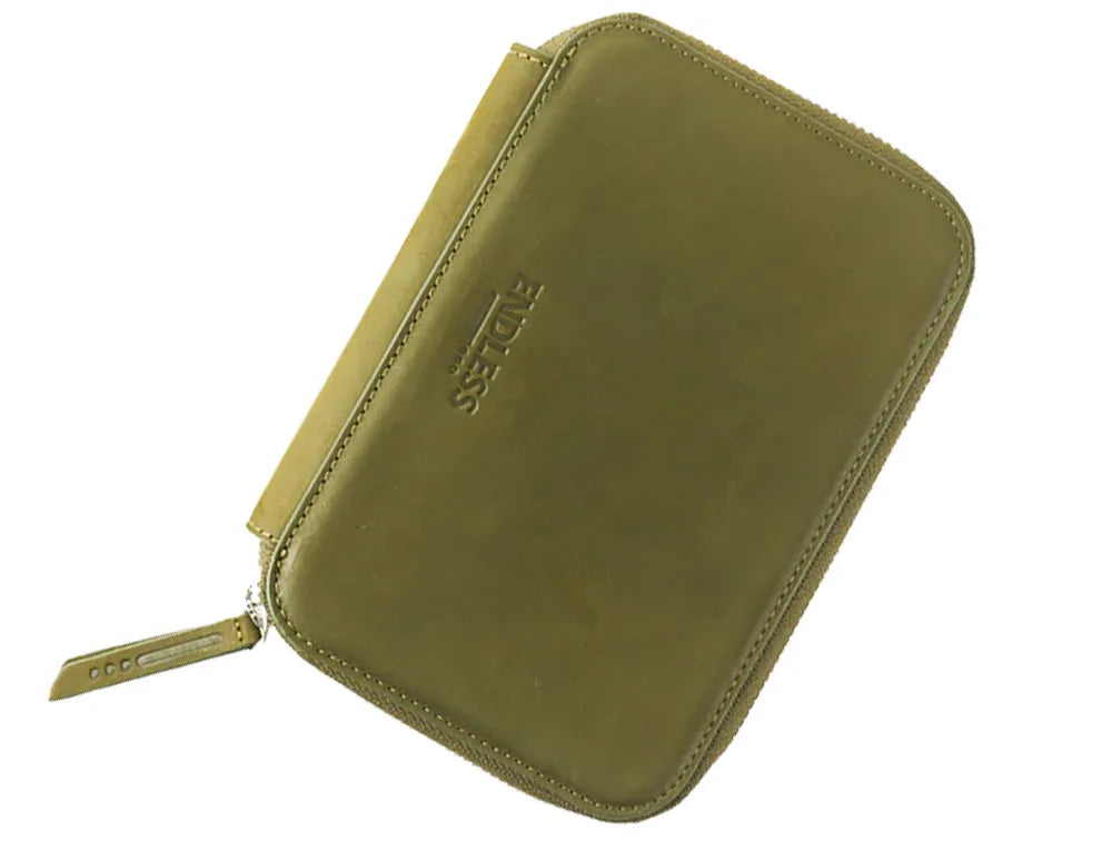 Endless Companion Saffiano Leather 5 Pen Pouch