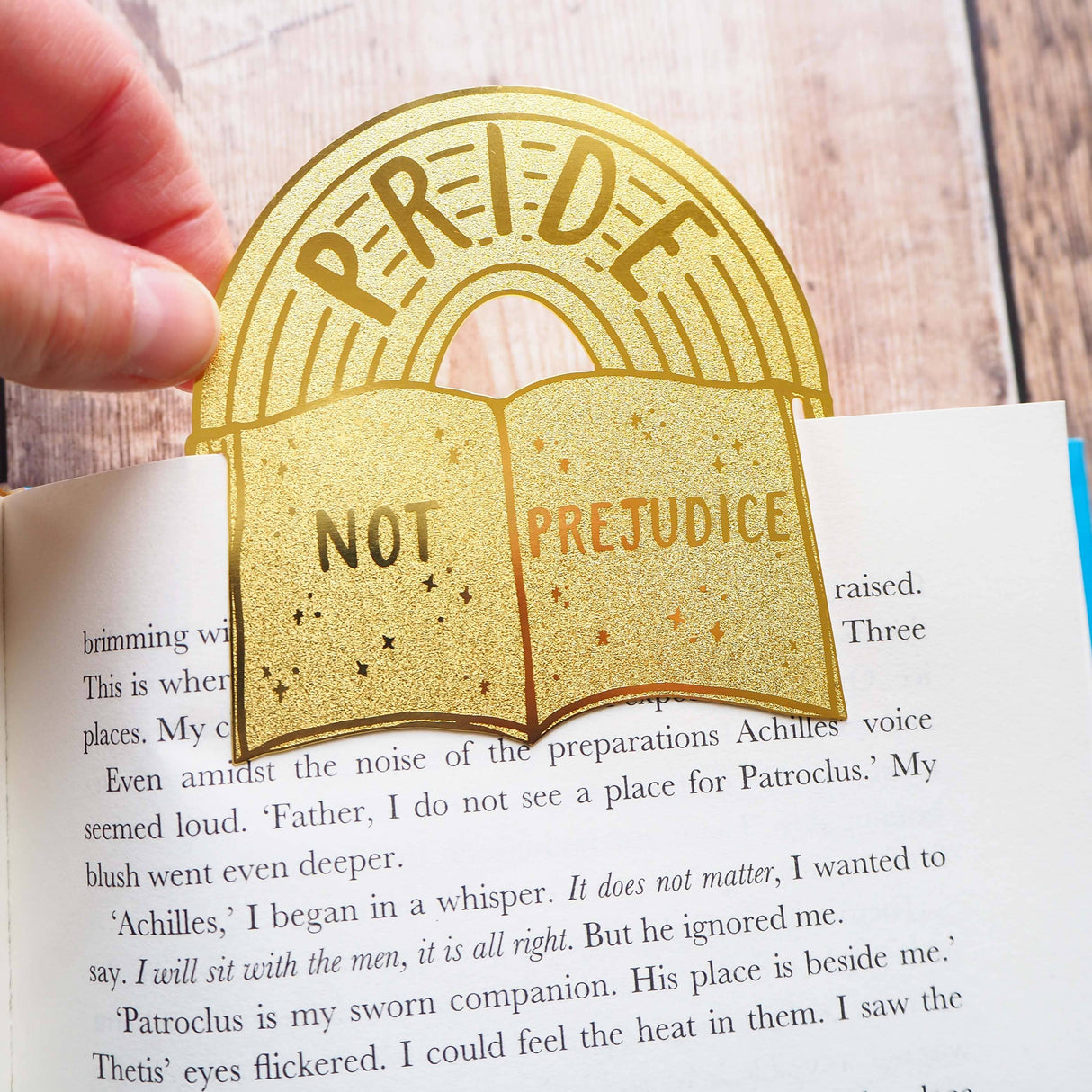 Literary Emporium Pride Not Prejudice Brass Bookmark